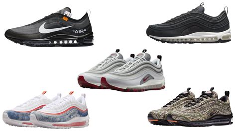 Explore the Nike Air Max 97 Men's Shoes. Mesh and synthetic materials on the upper keep the fluid look of the original while adding comfort and durability. Originally designed for performance running, the full-length Max Air unit adds soft, comfortable cushioning underfoot. The foam midsole feels springy and soft.